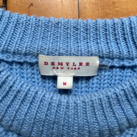 Demylee Chelsea Wool Sweater M Blue - Picture 5 of 6